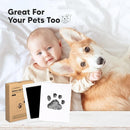 4-Pack Inkless Baby Hand and Footprint Kit - Mess Free Ink Pad for Newborn Keepsake, Dog Nose & Paw Print Kit, Clean Touch Ink Pad for Baby Hand & Footprints, Ideal New Mom Gifts (Midnights,L) by TinyTreasures Baby Boutique