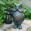 Garden Statues Outdoor, owl Figurines Decorated with Solar Lights, Unique Christmas Birthday Gifts for Moms, Grandmas, Women, Wives, Sisters by CozyNest Decor