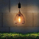 Battery Operated Hanging Light with 6 Hours Timer-Outdoor Indoor Pendant Chandelier Waterproof Lamp Lantern for Gazebo Porch Garden Patio Decorative Metal Warm White Bulb（Brown） by GreenHaven Gardens