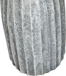 SunJet Modern Bird Bath, 24.4inches Height Fibre-Reinforced Concrete Birdbath with Textured Pedestal for Outdoor Garden, Yard, Lawn Decor by GreenHaven Gardens