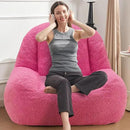 Homguava Bean Bag Chairs for Adults,Giant Beanbag Couch Adult Bean Bag Chair with Filler Included,Modern Lazy Sofa Comfy Chair for Living Room(Pink) by CozyNest Decor