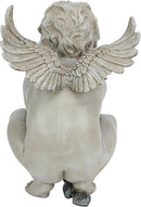 Design Toscano EU4360 Life's Mysteries Cherub Garden Statue, 15 Inch, Antique Stone by GreenHaven Gardens