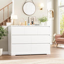 Dresser for Bedroom, Modern White Dresser, Wood Chest of Drawers Nursery Dressers, with Storage, 7 Drawer Double with Handle Free, Large Storage Organizer for Living Room,White by TinyTreasures Baby Boutique