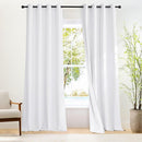 NICETOWN 100% Blackout White 120 inch Long Curtains for Living Room, Grommet Thermal Insulated Curtains Heat Blocking Window Treatments for Bedroom, W52 x L120, 2 Panels by TinyTreasures Baby Boutique
