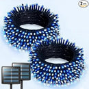 JMEXSUSS 2 Pack Blue and White Solar Christmas Lights, Total 400 LED 151FT Solar String Lights Outdoor Waterproof, 8 Modes Solar Light for Outside Tree Patio Christmas Decorations by GreenHaven Gardens