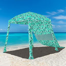 HOMEDEMO Beach Canopy UPF 50+, 6'×6', Easy Set up and Take Down Tent with Sand Pockets, Side Wall Shade Wind Waterproof for Kids, Family & Friends by TinyTreasures Baby Boutique