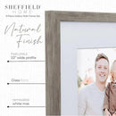 Sheffield Home 9 Piece Gallery Wall Frame Set, 12x12 Inch, Natural by CozyNest Decor