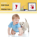 Extra Large Clean Touch Ink Pad for Baby Handprints and Footprints – Inkless Infant Hand & Foot Stamp – Safe for Babies, Doesn’t Touch Skin – Perfect Family Memory or Gift by Tiny Gifts, Red by TinyTreasures Baby Boutique