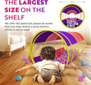 Playz 5pc Kids' Play Tents & Tunnels - Ball Pit for Toddlers, Basketball Hoop, Crawling Tubes, Pop-Up Playhouses, Baby Obstacle Course for Indoor or Outdoor Use by TinyTreasures Baby Boutique
