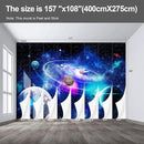 Planet Wall murals Peel and Stick Galaxy Wallpaper for Bedroom Nursery Room - 108"x157" by CozyNest Decor
