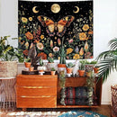 Lunerfex Boho Butterfly Tapestry Flower Moon Wall Tapestry, Moon Phases Tapestries for Bedroom Cute Tapestries Wall Hanging for Bedroom Living Room Decor Butterfly-2 44"x60" by CozyNest Decor