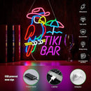 Tiki Bar Parrot Neon Sign for Wall Decor Hawaii Beach Bar LED Light up Signs with Dimmer for Pub Party Man Cave Room Art Decor Gift by CozyNest Decor