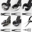 Wazakura Made in Japan 6PCS Bonsai Professional Tool Kit with Roll Bag: Yasugi Steel Ashinaga Scissor, Concave Branch Cutter, Knob Cutter, Jin Plier, Wire Cutter, Root Cutter. Bonsai Tool Set & Case by GreenHaven Gardens