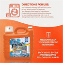 Ultra Fresh 2 x 2.5 Gallon Liquid Laundry Detergent Washing Soap for All Machine Types, 6X Platinum, Up to 640 Loads, Original Blue by CozyNest Decor