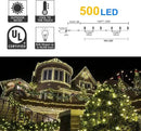 weillsnow 164Ft 500 LED Christmas Lights, Waterproof 8 Twinkle with Memory Functions Christmas Tree Lights for Indoor Outdoor Christmas Tree Garden Decoration (Warm White) by GreenHaven Gardens