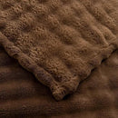 YUSOKI Luxury 3D Bubble Throw Blanket 2lb,All Ages,Home Decoration, (Brown,50 * 60inches) by CozyNest Decor