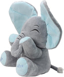 Aidiya Elephant Stuffed Animals Baby Gifts Peluches Ear Interactive Elephant Talking Singing Plush Toys for Girls Boys Gift Adjustable Volume 11.8" Set (Blue) by TinyTreasures Baby Boutique
