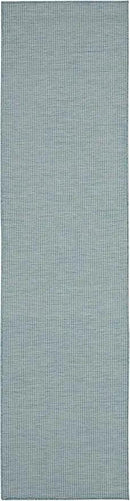 Nourison Positano Aqua 2' x 6' Area Rug Easy Clean, Non Shedding, Bed Room, Living Room, Dining Room, Kitchen (6' Runner) by CozyNest Decor