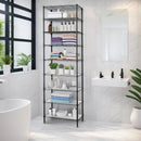 Finnhomy 9-Tier Wire Shelving Unit Adjustable Steel Wire Rack Shelving, 81 Inches Height 9 Shelves Metal Storage Rack, Pantry Shelves for Storage with PE mat, NSF Certified, Black by GreenHaven Gardens