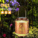 Solar Lanterns Outdoor Waterproof Christmas Birthdays Gifts for Women Mom Grandma Butterfly Garden Decor Metal Hanging Solar LED Lights for Patio(Red Bird) by GreenHaven Gardens