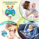 Ladybug Baby Light Up Toys with Rattle Led Light Music, Interactive Educational Fine Motor Development Toy for 3-6-12-18-24 Months Baby Toddler by TinyTreasures Baby Boutique