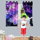 Butterfly Blackout Curtain for Girls Bedroom 2Pcs, Purple Window Curtain Panels Drapes Set Curtains 63 inch Length for Kids Bedroom Nursery Room Grommet Top Thermal Insulated Curtains, 82" x 63" by TinyTreasures Baby Boutique