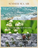 M&SENSE Summer Sea Air Scented Candle, 35 OZ Extra Large 3 Wick Natural Soy Wax Candles 150 Hours Long Lasting Slow Burning, Candles Gift for Spring Home Decor by CozyNest Decor
