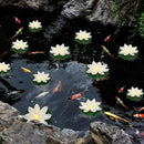 12 PCS Diwali Waterproof Floating Lotus Light - Floating Flower Light Battery Operated Water Activated Warm White Pool Flower Lamp Wedding,Anniversary,Garden Decoration(6Inch & 5Inch) by GreenHaven Gardens