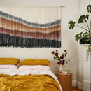 Flber Macrame Wall Hanging Macrame Wall Decor Large-Scale Tie-Dye Tapestry Living Home Room Wall Decor 57" Wx 35" L by CozyNest Decor