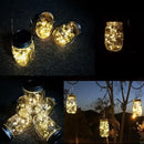 Solar Lantern Mason Jar Hanging Lights,4 Pack 30 Led Fairy Firefly Starry String Jar Lights (Mason Jars/Hangers Included),for Mason Jar Patio Garden Lanterns Wedding Table Decor Light by GreenHaven Gardens