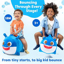 JITTERYGIT Baby Shark Bouncy Animal Plush - Daddy Shark Official Nickelodeon Music & Sing Toy - Christmas & Birthday Gifts for Kids & Toddlers (Boys & Girls) Ages 2-4 Years Old (Blue) by TinyTreasures Baby Boutique