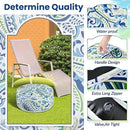 1 Pack Outdoor Inflatable Ottoman Waterproof Inflatable Pouf Foot Rest with Handle D21 x H9 Portable Outdoor Foot Rest for Patio Garden Camping or Home by CozyNest Decor