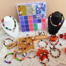 3140Pcs Halloween Beads for Bracelet Jewelry Making Kit, Halloween Clay Beads Black White Orange Purple Pumpkin Round Letter Star Skull Bead Bulk with Ghost Witch Hat Charm for DIY Craft Earring by TinyTreasures Baby Boutique