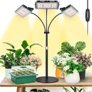 LBW Plant Grow Light, Full Spectrum Tri-Head Desk Plant Light for Indoor Plants, Growing Lamp with 3H/6H/12H Timer, 6-Level Brightness, 3 Lighting Modes, Height Adjustable, Ideal for Indoor Growth by GreenHaven Gardens