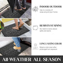 Yimobra Welcome Mat Outdoor, 36x24 Waterproof Door Mat Outside Entrance, All-Weather Non Slip Front Door Mat, Low-Profile Entryway Mat Indoor, Porch and Patio, Grey by CozyNest Decor