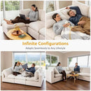 Modular Sectional Sofa, Convertible Sofa Couch Modular Sofa with Ottoman, Sectional Sofas for Living Room Small Apartments by CozyNest Decor