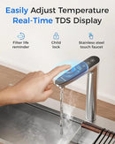 Waterdrop Reverse Osmosis System, Instant Hot Water Dispenser, 600 GPD, Reduce PFAS, Tankless, 2:1 Pure to Drain, Under Sink, TDS Reduction, Smart LED Faucet, Hot and Cold Water Dispenser Faucet by CozyNest Decor