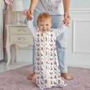 Mama Cheetah Baby Sleep Sack 0.5 TOG, Organic Cotton Baby Wearable Blanket with Two-Way Zipper, Swaddle Transition Baby Sleeping Bag for Newborn Infant Toddler Boy Girl, 12-18 Months by TinyTreasures Baby Boutique