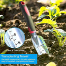 Garden Tool Set, 3 Pieces Aluminum Heavy Gardening Kit Including Hand Shovel, Transplant Shovel and Hand Rake with Soft Rubber Non-Slip Handle, Peoplewholovegardeningenjoy apleasant Experience by GreenHaven Gardens