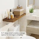 Fun Memories Floating Shelves for Wall, 32 Inch Rustic Wood Wall Mounted Shelves for Bathroom, Bedroom, Kitchen, Living Room, Deep Floating Shelves for Storage & Home Decor (Brown,Set of 2) by CozyNest Decor
