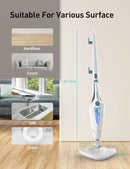 12-in-1 Steam Mop, Fast 15-Sec Heat-Up, 1500W Detachable Handheld Steam Cleaner with 2 Dirt Grip Pads, Removes 99.99% Stubborn Stains for Hardwood Floors, Windows, Tiles, Furniture, Pearl Teal by CozyNest Decor