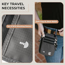 Neck Wallet for Travel & Passport Holder with RFID Blocking - Slim & Easy to Conceal Nylon Travel Pouch for men & women - Holds Phone, Cash, Cards, Keys - Sweat & Water Resistant - X-Large - Dark Grey by TinyTreasures Baby Boutique