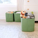 NaturalCozy 13x15x13 Kallax Storage Cubes Bins, 3 Pack | Cotton Rope Cube Storage Bin Woven Baskets for Organizing | Kallax Insert Storage Baskets for Shelves Organizer, Kids Toy, Closet Baby Nursery by TinyTreasures Baby Boutique