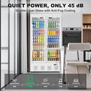 30.5 Cu.ft. Commercial Refrigerators 2 Glass Door Commercial Beverage Refrigerators Upright Display Cooler with Soft LED Light and 10 Adjustable Shelves for Restaurant Grocery Stores Home by CozyNest Decor