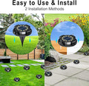 Solar Pathway Lights Outdoor 12 Packs, Bright White 16 LEDs Solar Ground Lights Walkway Lights with Side Light, Waterproof Solar Deck Light for Yard Walkway Garden Poolside Driveway Decorations by GreenHaven Gardens