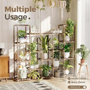 Bamworld Large Hanging Plant Stand Indoor Tall Plant Shelf Outdoor 14 Pots Large Plant Rack for Living Room Patio, Balcony and Garden by GreenHaven Gardens