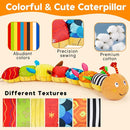 Baby Sensory Caterpillar Toys 0-3 Month Music Animal Stuffed Plush Toy for Infant 0-3-6-12 Month Tummy Time with Crinkle Rattle for Newborn 9-12 Month Texture Toy for Boy Girl Birthday Shower 1 by TinyTreasures Baby Boutique