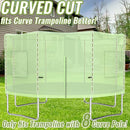 Gardenature 10FT/12FT/14FT Trampoline Tent(Tent Only), Fit Round Trampolines, Shade Cover with LED Light, Outdoor Trampolien Accessories, Anti-Tear, Beige by TinyTreasures Baby Boutique