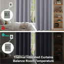 Simplebrand Ava Silver Grey Blackout Curtains for Bedroom 90 Inches Long 2 Panels Set, Solid Privacy Energy Saving Living Room Window Treatment Curtains Blackout Drapes, W40 x L90 Inch, Silver Grey by TinyTreasures Baby Boutique