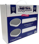 Expansion Pack - Light Gray - 2 Straight Tracks and 2 Trays. Does not Work Without the Lazy Susan Revolution Full Set (Sold Separately). by CozyNest Decor